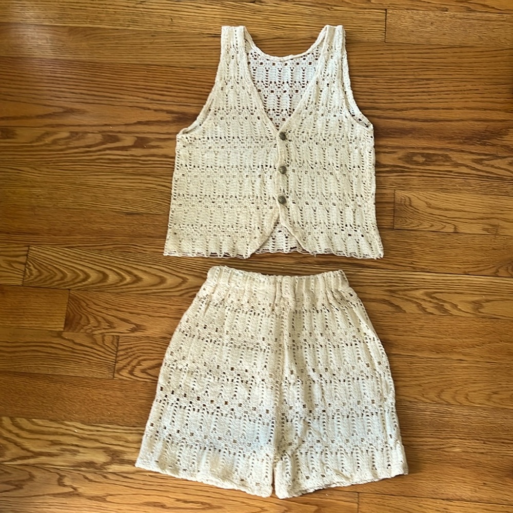 COPY - Cute Black Lace Shorts & Top